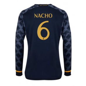 Real Madrid Nacho #6 Koszulka Wyjazdowych 2023-24 Długi Rękaw